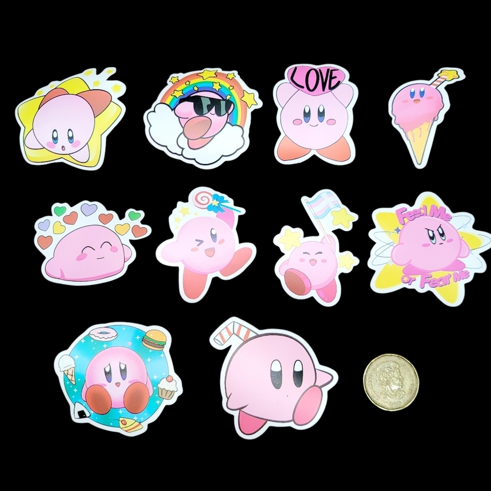 3/$20 10pcs Brand New Waterproof Curby Stickers
